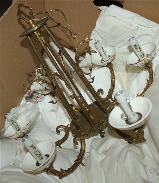 Brass electrolier